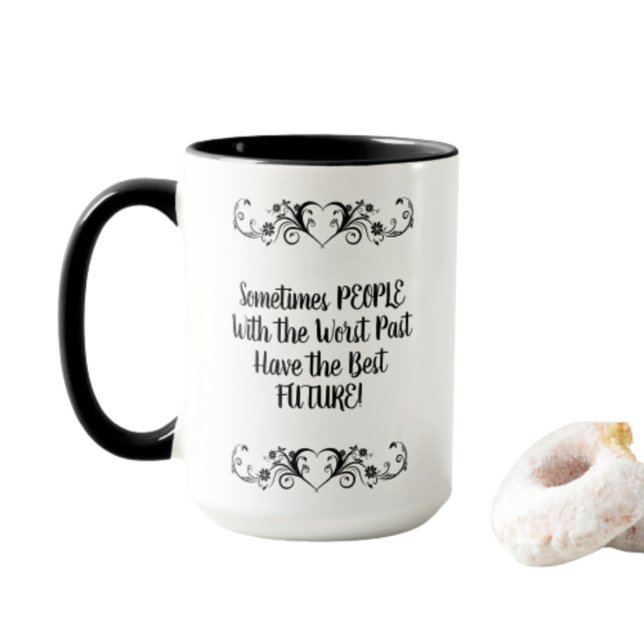 Mug Les gens les plus pauvres du passé meilleur futur (Créateur téléchargé)