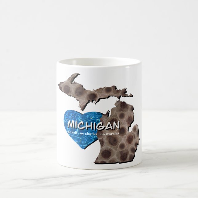 Mug Les Grands Lacs | pas de sel, pas de requins, pas  (Centre)