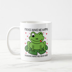 Mug Les grenouilles me rendent heureux Les humains me 