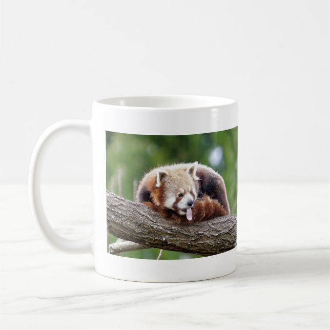 Mug Les grenouilles photo panda rouge. Panda roux. ani (Gauche)
