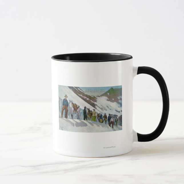 Mug Les grimpeurs au pied du glacier Sperry (Droite)