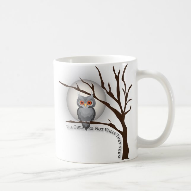 Mug Les hiboux ne sont pas ce qui semblent ils (Droite)