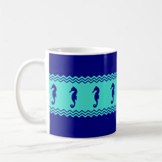 Mug Les hippocampes côtiers turquoise