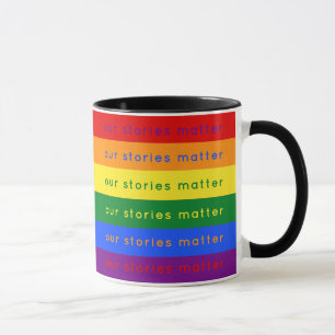 Mug Les histoires comptent Gay Pride Intersection Drap