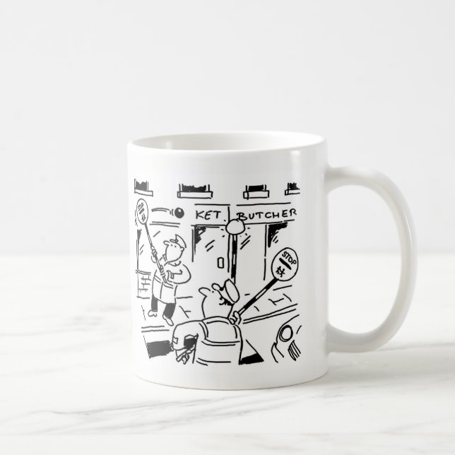 Mug Les hommes de Lollipop jouent au tennis avec des L (Droite)