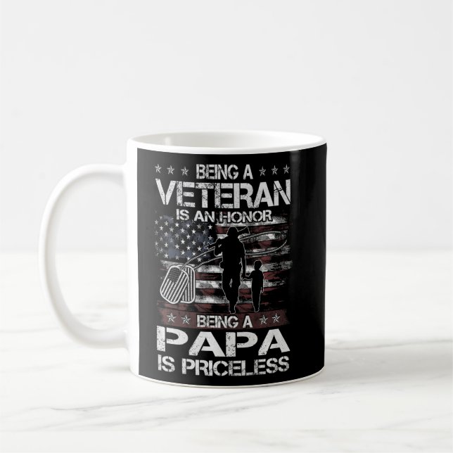 Mug Les Hommes Être Un Vétéran Est Un Honneur Papa Est (Gauche)