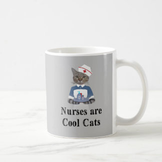Mug Les infirmières sont des chats Cool Gray Drôle Cha