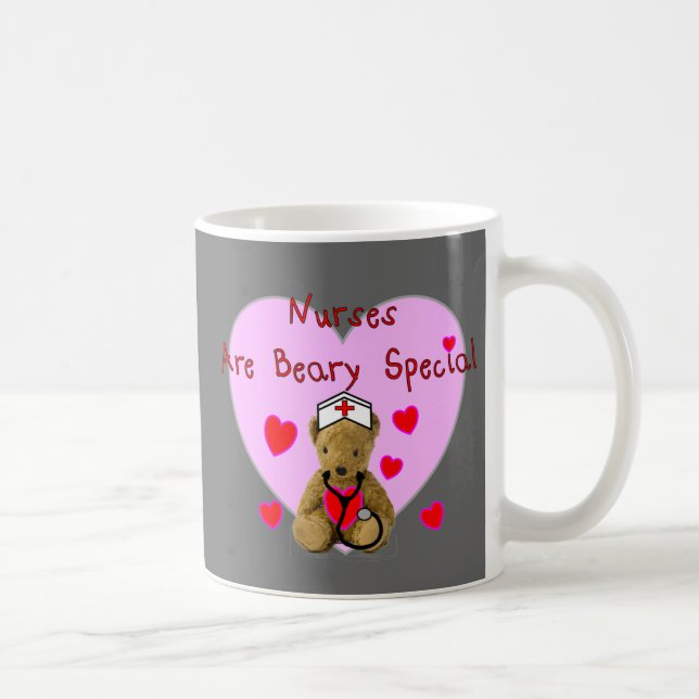 Mug Les infirmières sont les cadeaux spéciaux d'ours (Droite)