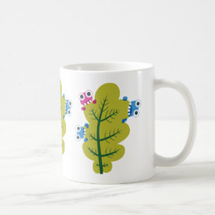 Mug Les insectes mignons mangent la feuille verte