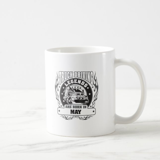 Mug Les Légendes De La Conduite De Camion Sont Nées En (Droite)