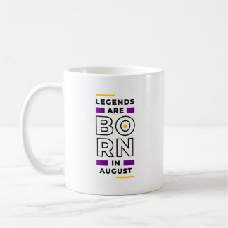 Mug Les légendes sont nées en août