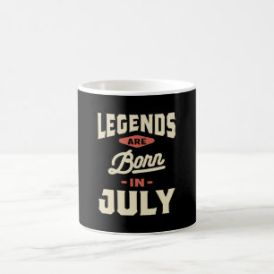 Mug Les légendes sont nées en Juillet - Juillet Annive
