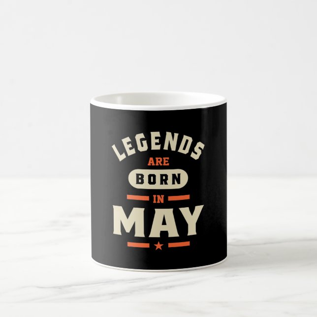 Mug Les légendes sont nées en mai - mai Anniversaire (Centre)