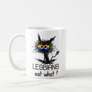 Mug Les lesbiennes mangent ce chat un Humour amusant j