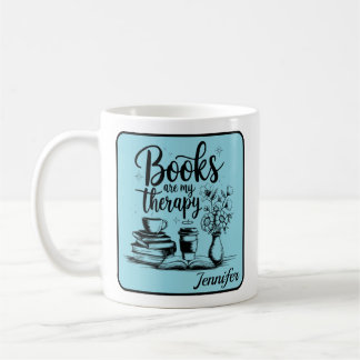 Mug Les livres personnalisés sont ma thérapie les bibl