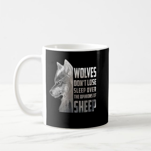 Mug Les Loups ne perdent pas leur sommeil devant les o (Gauche)