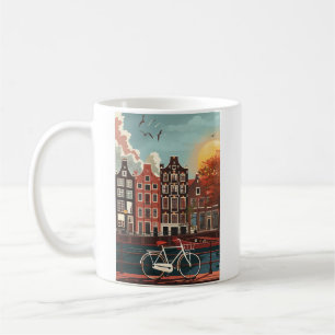 Mug Les maisons du canal d'Amsterdam
