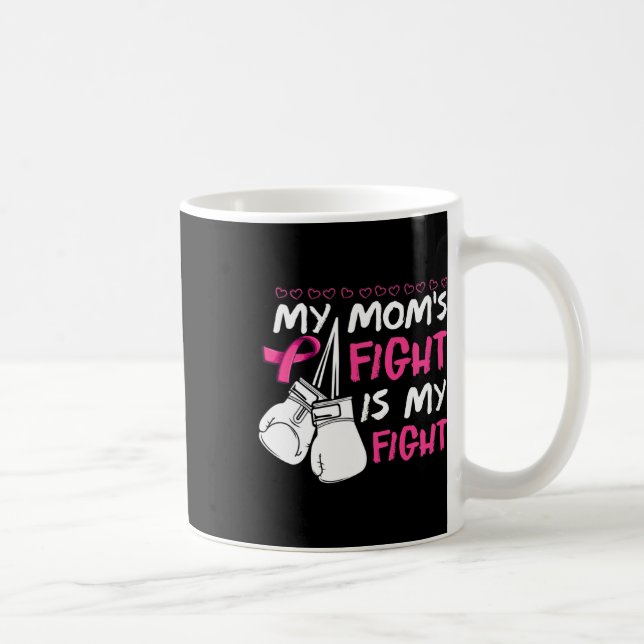 Mug Les mamans combattent Ma lutte Conscience du cance (Droite)
