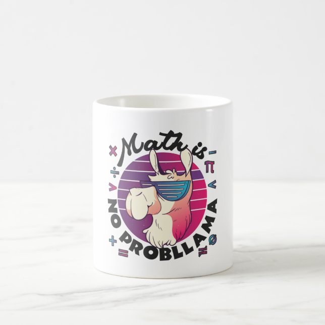 Mug Les maths c'est pas un probLlama (Centre)