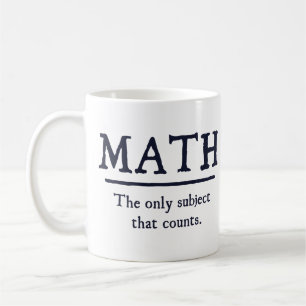 Mug Les Maths Le Seul Sujet Qui Compte