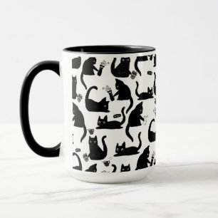 Mug Les mauvais chats frappent des trucs sur