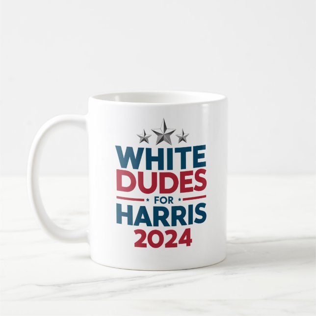 Mug Les Mecs Blancs De L'Élection Harris-2024 (Gauche)