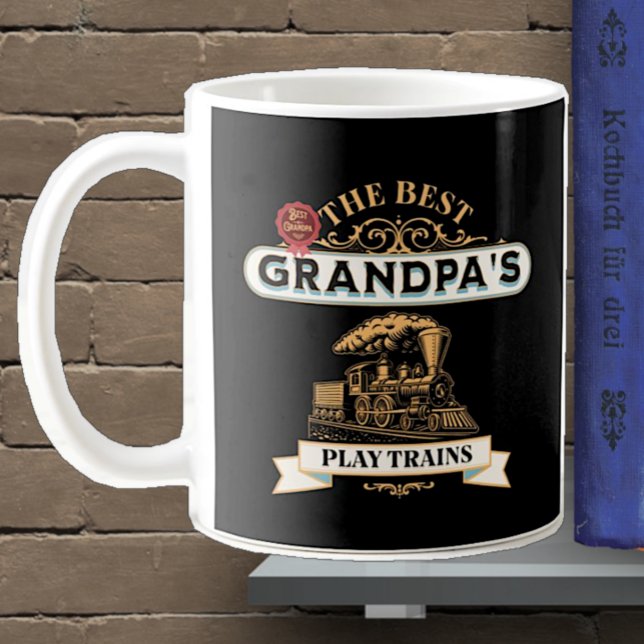 Mug Les Meilleurs Grandpas Jouer Trains Volet Moteur à (Créateur téléchargé)