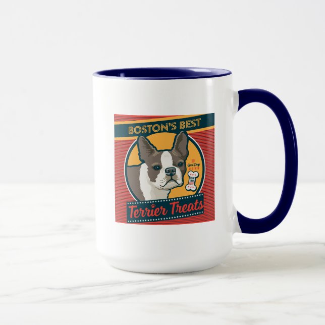 Mug Les meilleurs soins Terrier de Boston (Droite)