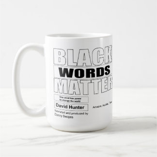 Mug Les mots Noirs Américains Afro-Américains comptent