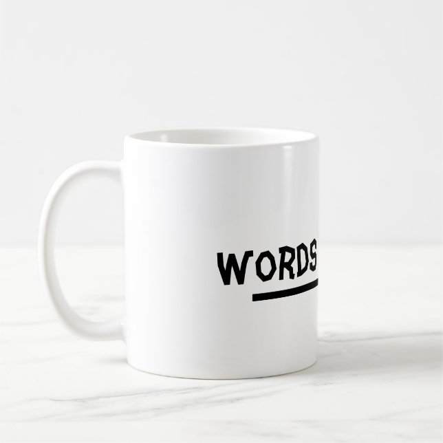 Mug Les mots sont durs (Gauche)