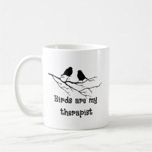 Mug Les oiseaux sont mon thérapeute Citation d'observa