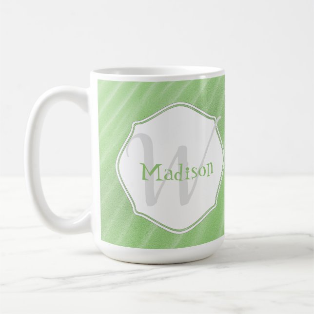 Mug Les ondulations de sable vert personnalisent la Mu (Gauche)