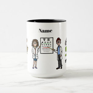 Mug Les optométristes masculins et féminins nomment Mu