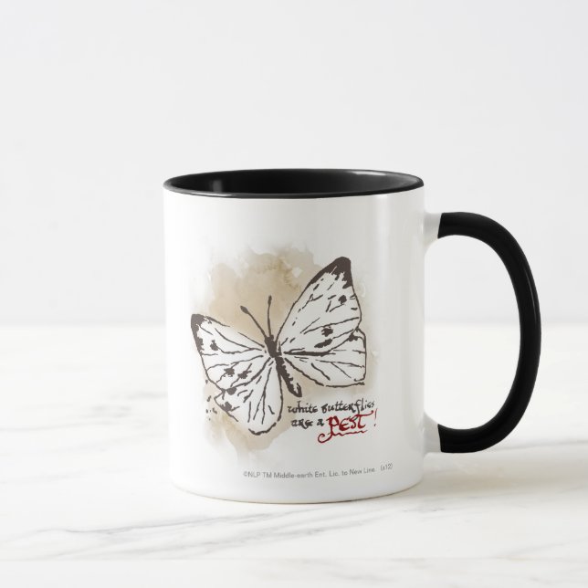 Mug Les papillons blancs sont un animal nuisible (Droite)