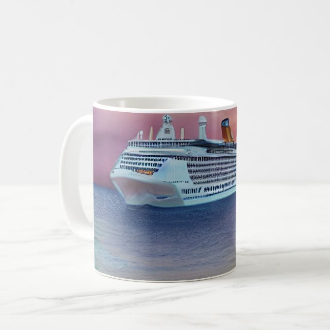 Mug Les paquebots de croisière offrent un moyen luxueu (Devant gauche)