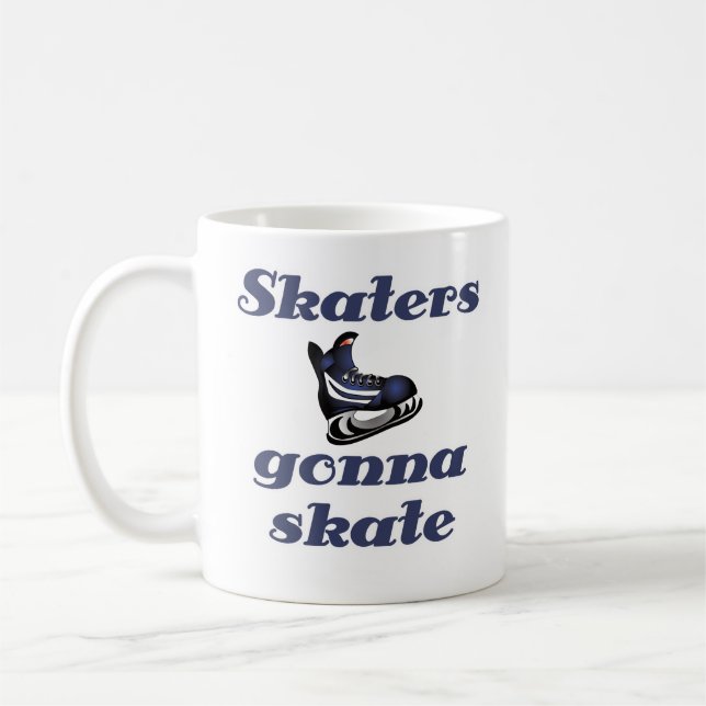 Mug Les patineurs de hockey vont patiner (Gauche)