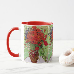 Mug Les pavots rouges et les marguerites de Vincent va