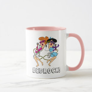 Mug Les Pierrafeu   Wilma & Betty Rock Stars