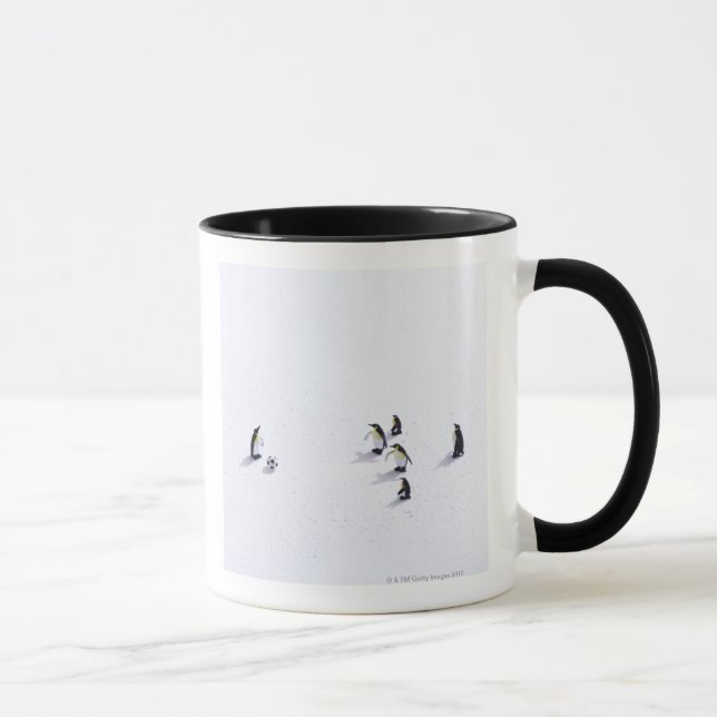 Mug Les pingouins jouant au football (Droite)