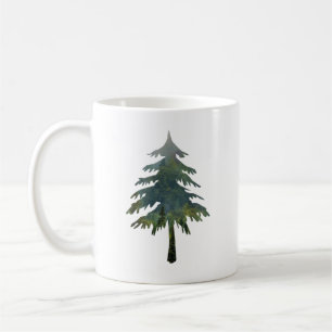 Mug Les pins bruyants dans la forêt sauvage
