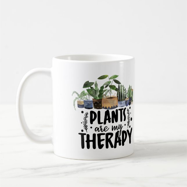 Mug Les plantes sont ma thérapie Houseplants (Gauche)