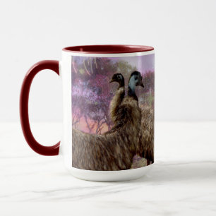 Mug "Les plumes de la romance : la parenté de l'Emus"