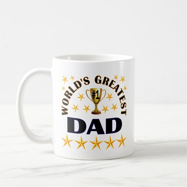 Mug Les plus grandes stars du Trophée Papa du monde (Gauche)