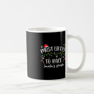 Mug Les Plus Probables De Course Père Noël Sleigh Fami