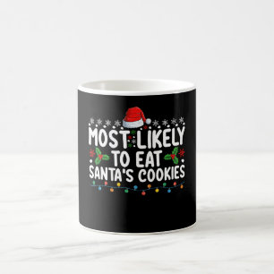 Mug Les Plus Susceptibles De Manger Père Noël Cookies 