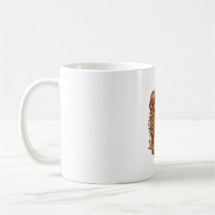 Mug Les poils de chien sont ruban doré scintillant et