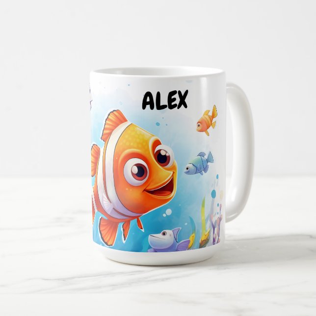 MUG LES POISSONS COLORÉS (Devant droit)