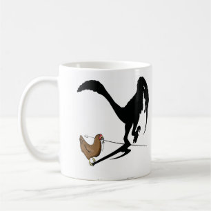 Mug Les poulets se souviennent (Dinosaure Caricature)