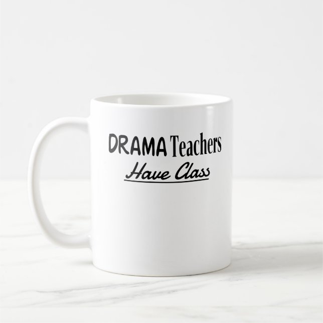 Mug Les professeurs de théâtre ont cours - Drôle Conce (Gauche)