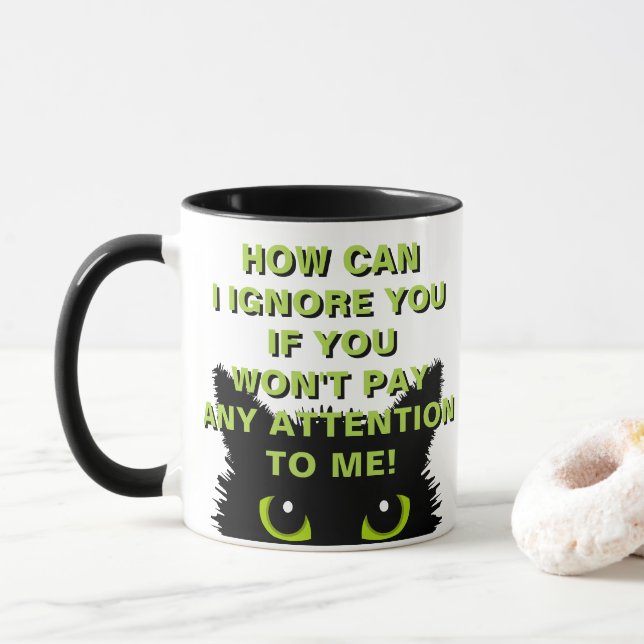 Mug Les Propriétaires De Chats L'Obtiennent ! Le Chat  (Avec donut)